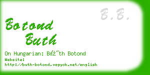 botond buth business card